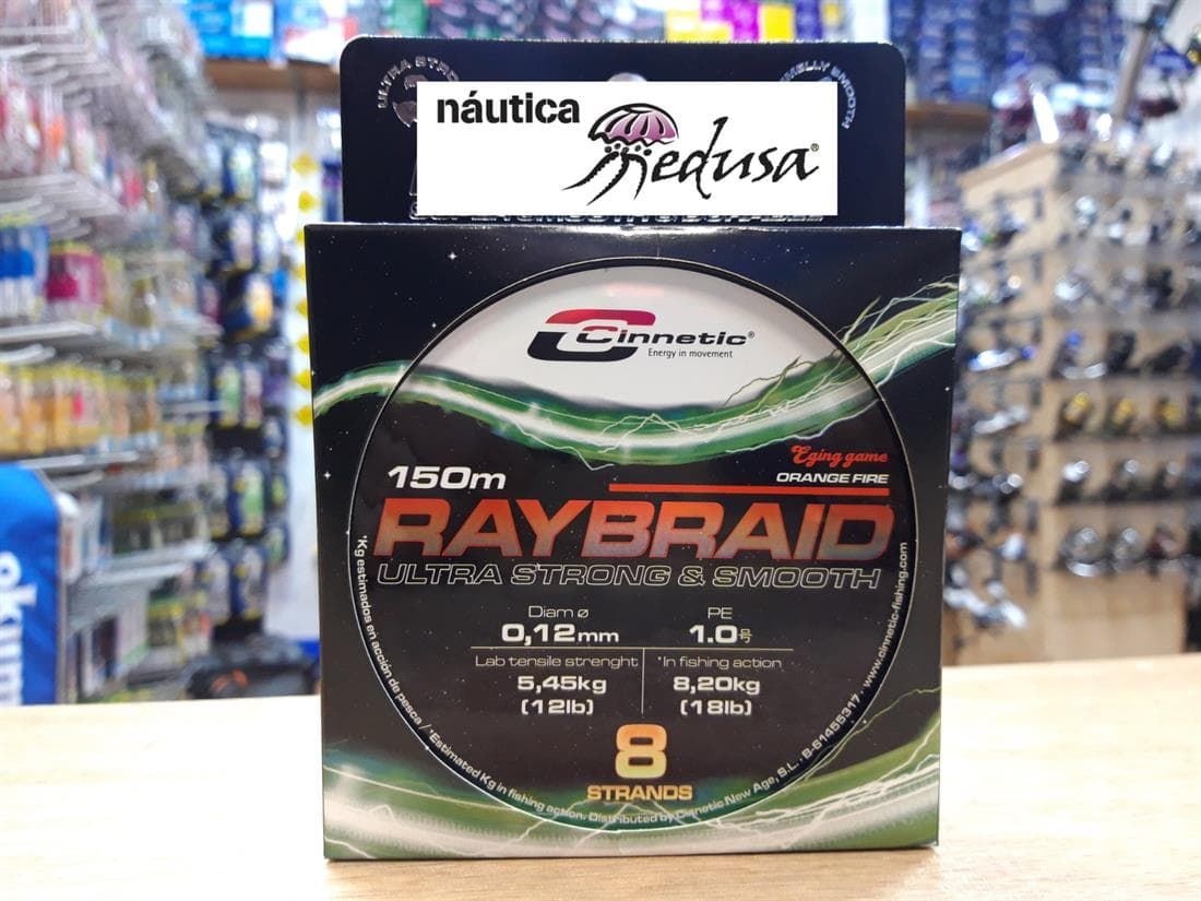 CINNETIC RAYBRAID 150 MTS EGING ORANGE - Imagen 1