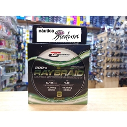 CINNETIC RAYBRAID 200 MTS GREEN TRACER - Imagen 1