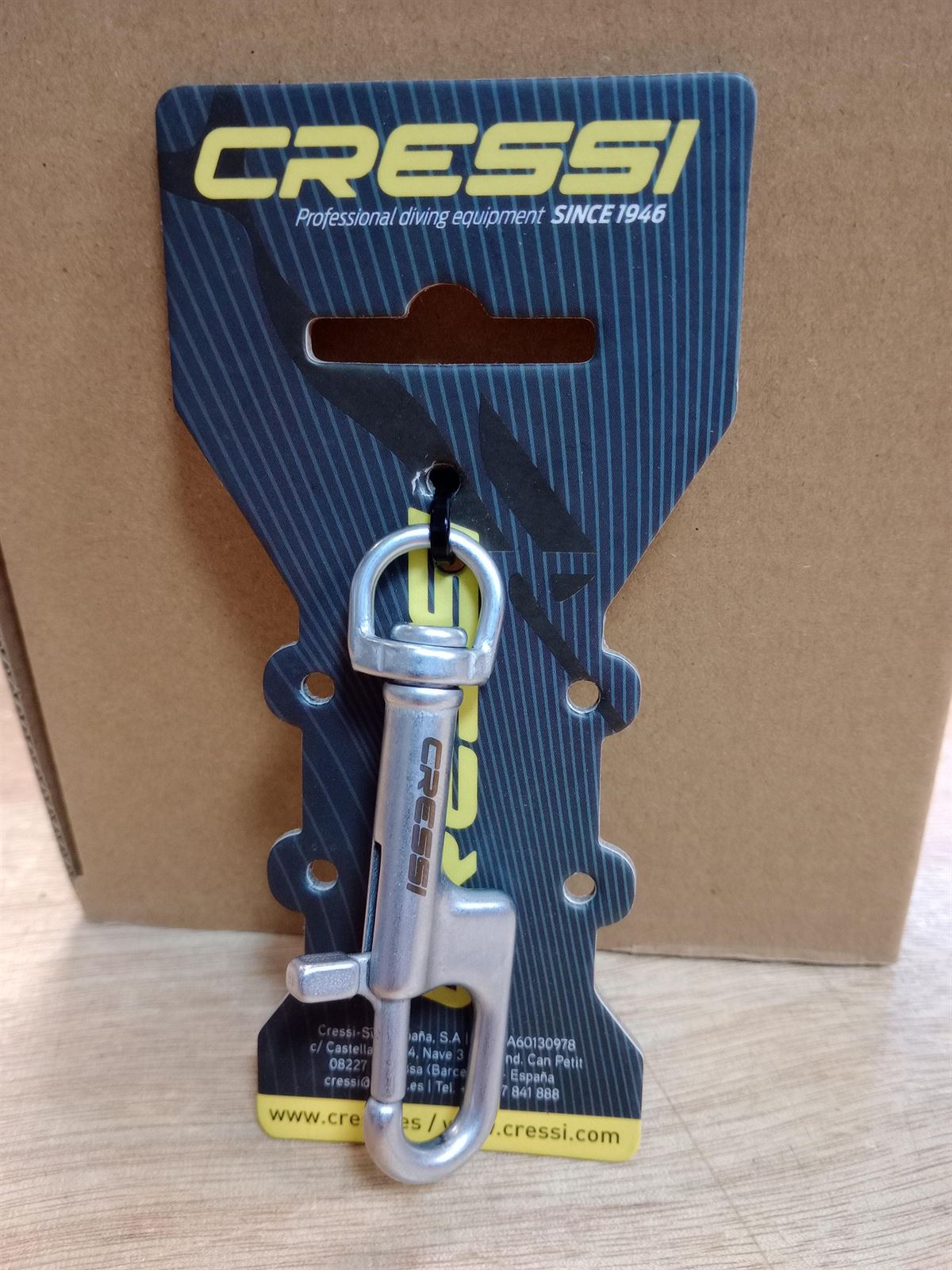 CRESSI MOSQUETÓN D AISI 87MM PARA MANÓMETRO - Imagen 1