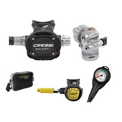 CRESSI PACK GALAXY R T10+OCTOPUS XS COMPACT+MINIMANÓMETRO+BOLSA DE REGALO - Imagen 1