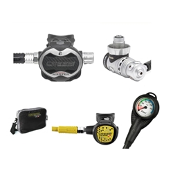 CRESSI PACK MASTER AC25M+OCTOPUS XS COMPACT+MINIMANÓMETRO+BOLSA DE REGALO - Imagen 1