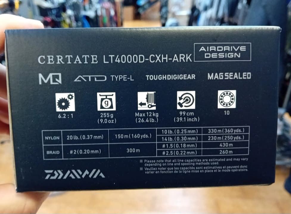 DAIWA CERTATE G24 LT 4000 CXH ARK - Imagen 7