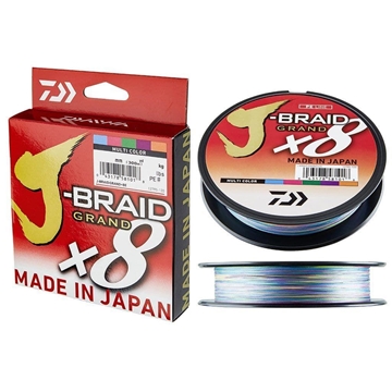 DAIWA J-BRAID GRAND X8 MULTICOLOR 150 MTS - Imagen 1