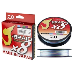 DAIWA J-BRAID GRAND X8 MULTICOLOR 300 MTS - Imagen 1
