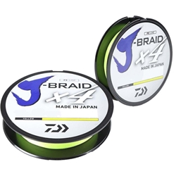 DAIWA J-BRAID X4 YELLOW 135MTS - Imagen 1