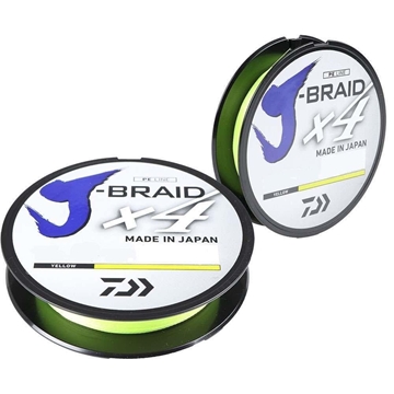 DAIWA J-BRAID X4 YELLOW 135MTS - Imagen 1