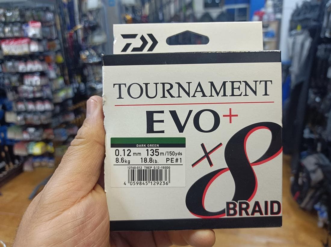 DAIWA TOURNAMENT X8 EVO 135 MTS VERDE - Imagen 1