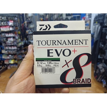 DAIWA TOURNAMENT X8 EVO 135 MTS VERDE - Imagen 1