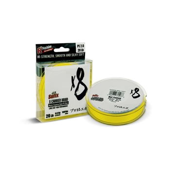 SUFIX X8 CARRIER BRAID 270 MTS HOT YELLOW - Imagen 1